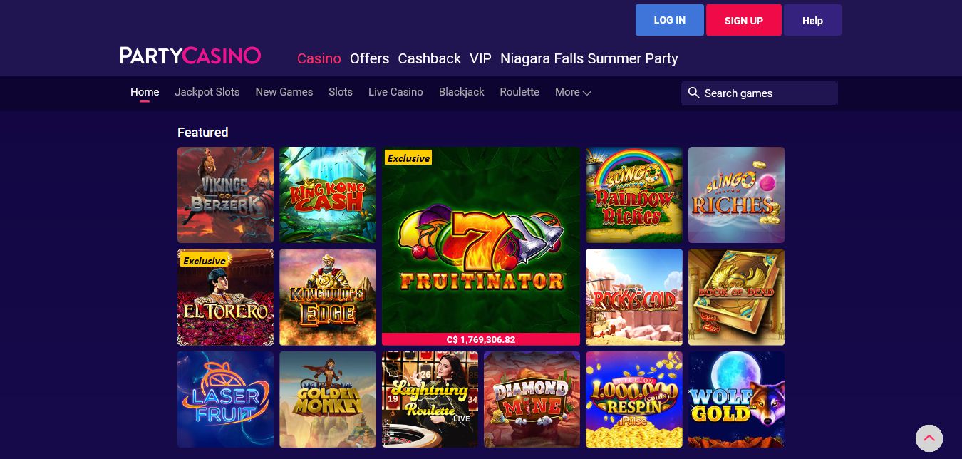 Party Casino Canadian Online Review
